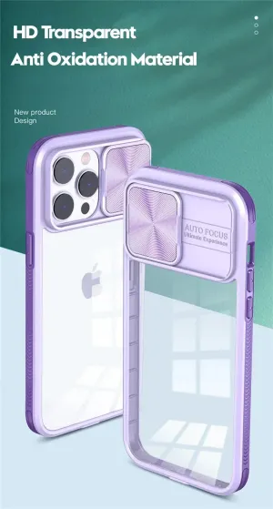 11284 2t-014 Funda de teléfono de protección de lente de cámara deslizante para iPhone