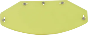 AFX Vintage 5-Snap Shield - Flat - Yellow 0131-0074