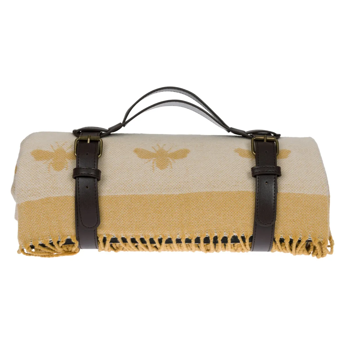 Bees Woven Picnic Blanket