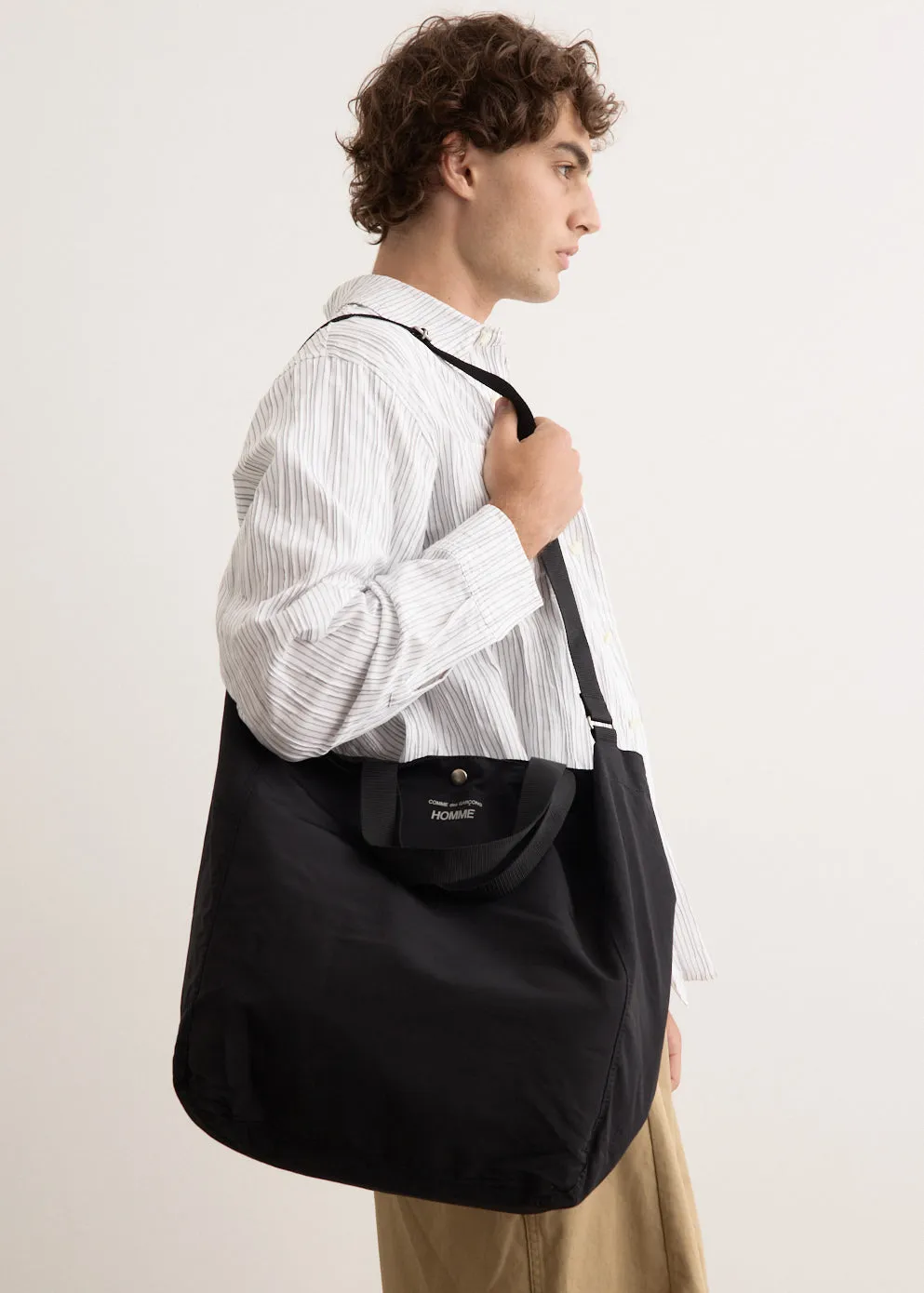 Cotton Nylon Grosgrain Tote