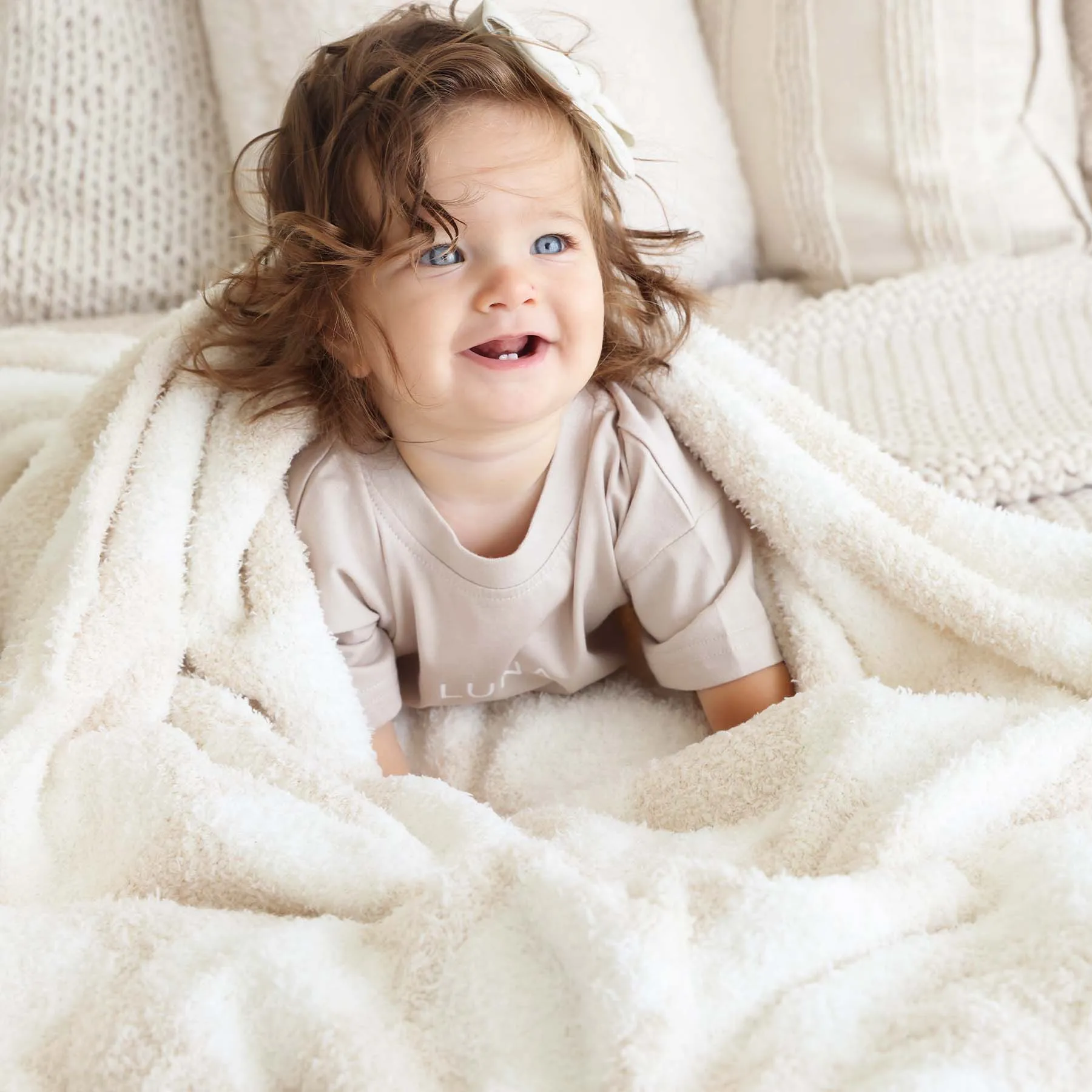 CuddleLane Luxe Blankets | Toffee Check