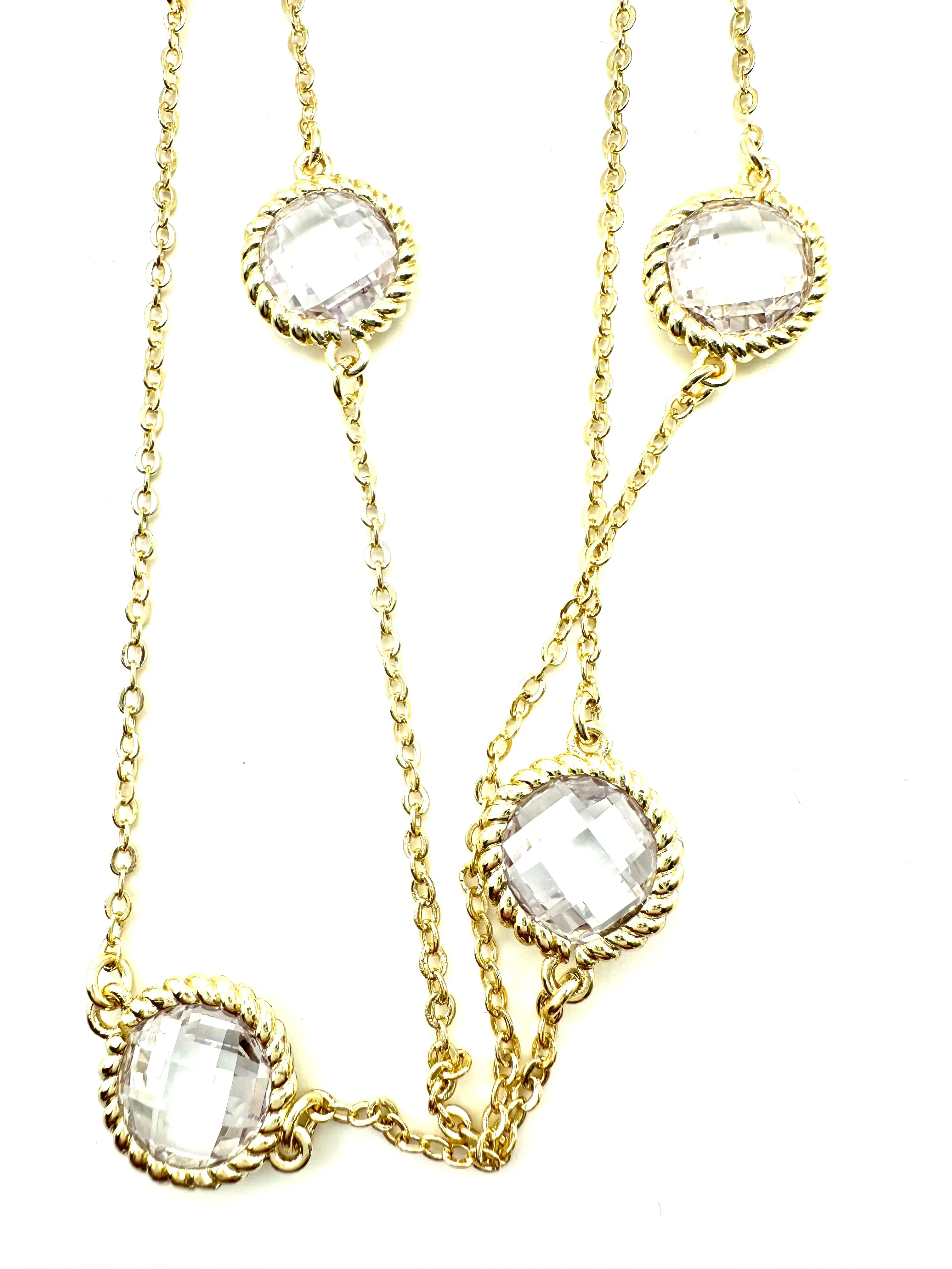 Faceted Crystal Necklace