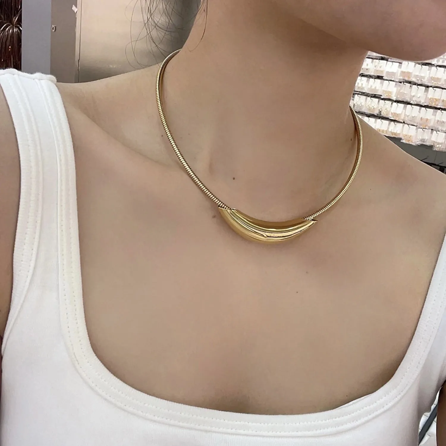 Fashion Titanium Steel Necklace