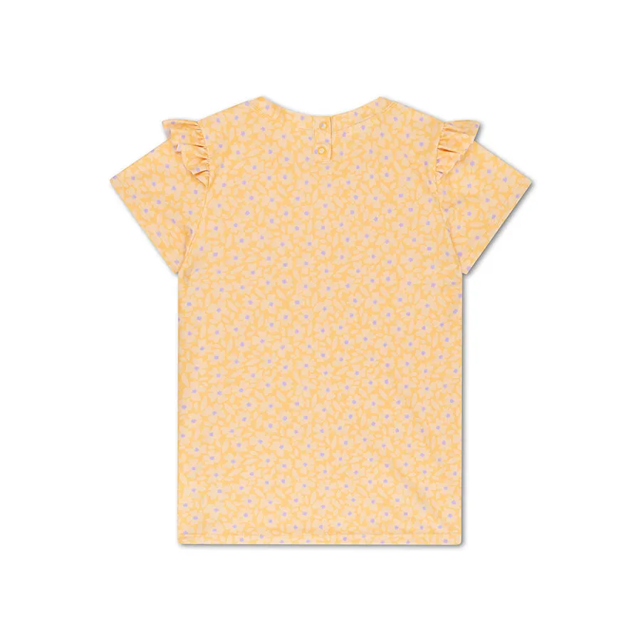 Florish | Yellow UV Swim Shirt with Short Sleeves