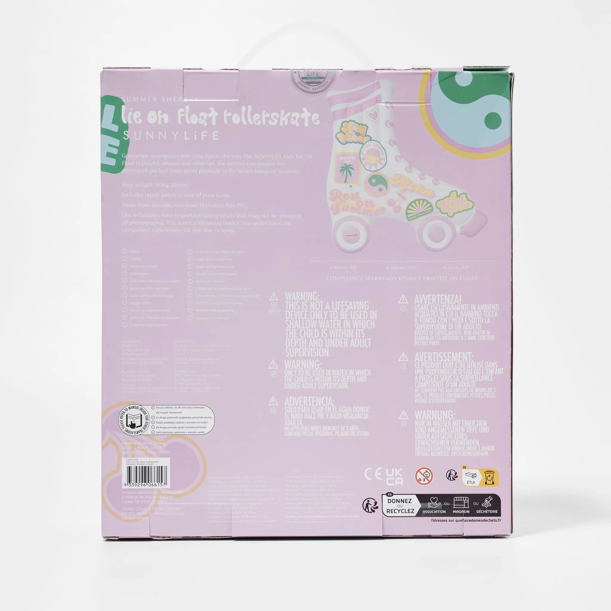 Kids Lie-On Float | Summer Sherbet Multi