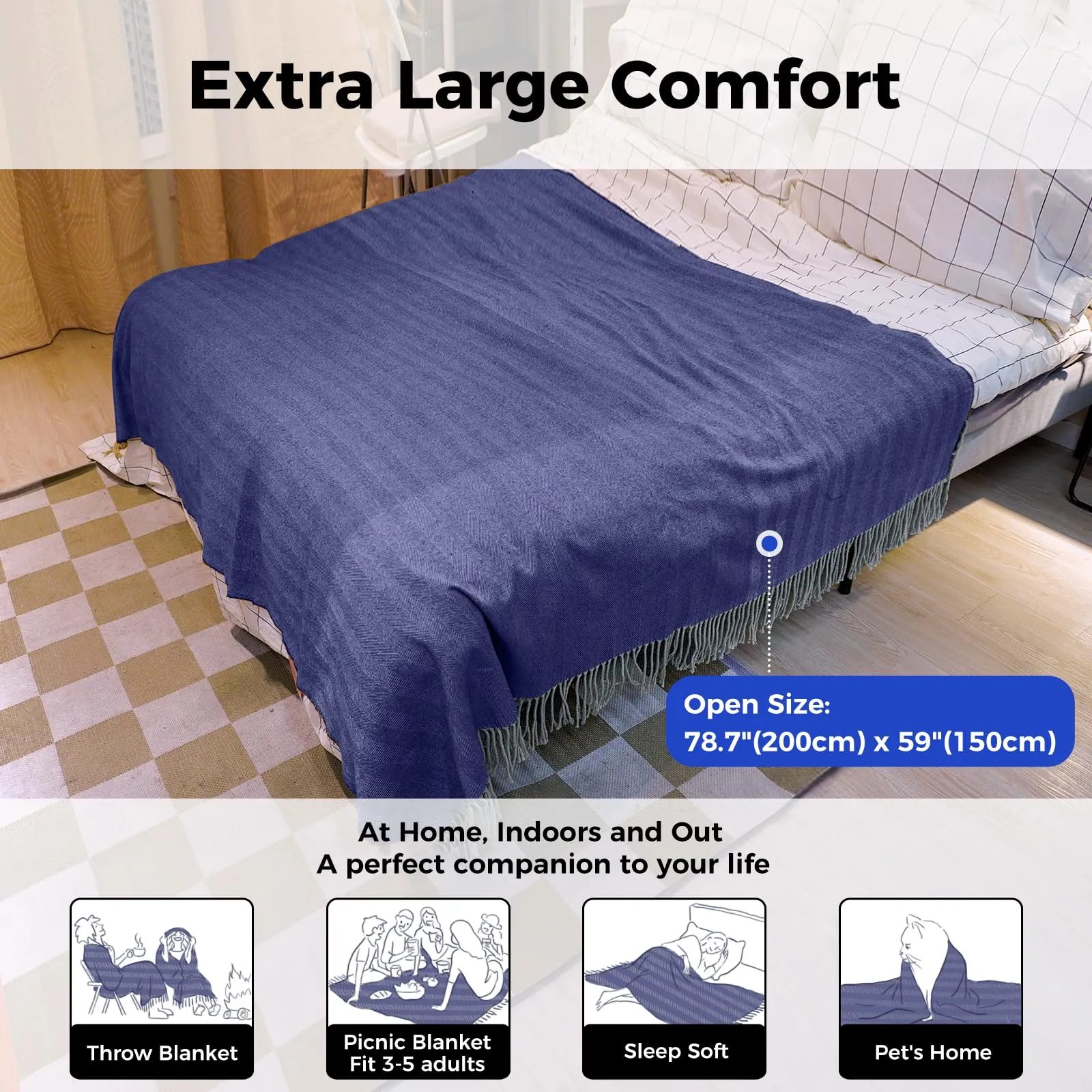 KingCamp Extra Large Outdoor Camping Blanket