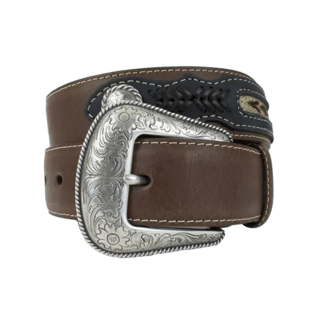 M&f Men's Classic Western Dress Brown Belt