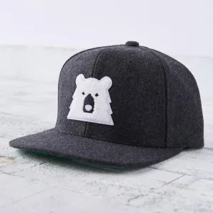 Melton Snapback (Charcoal   Polar Chenille Bear)
