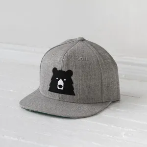 Snapback Hat (Heather Grey   Black Bear)