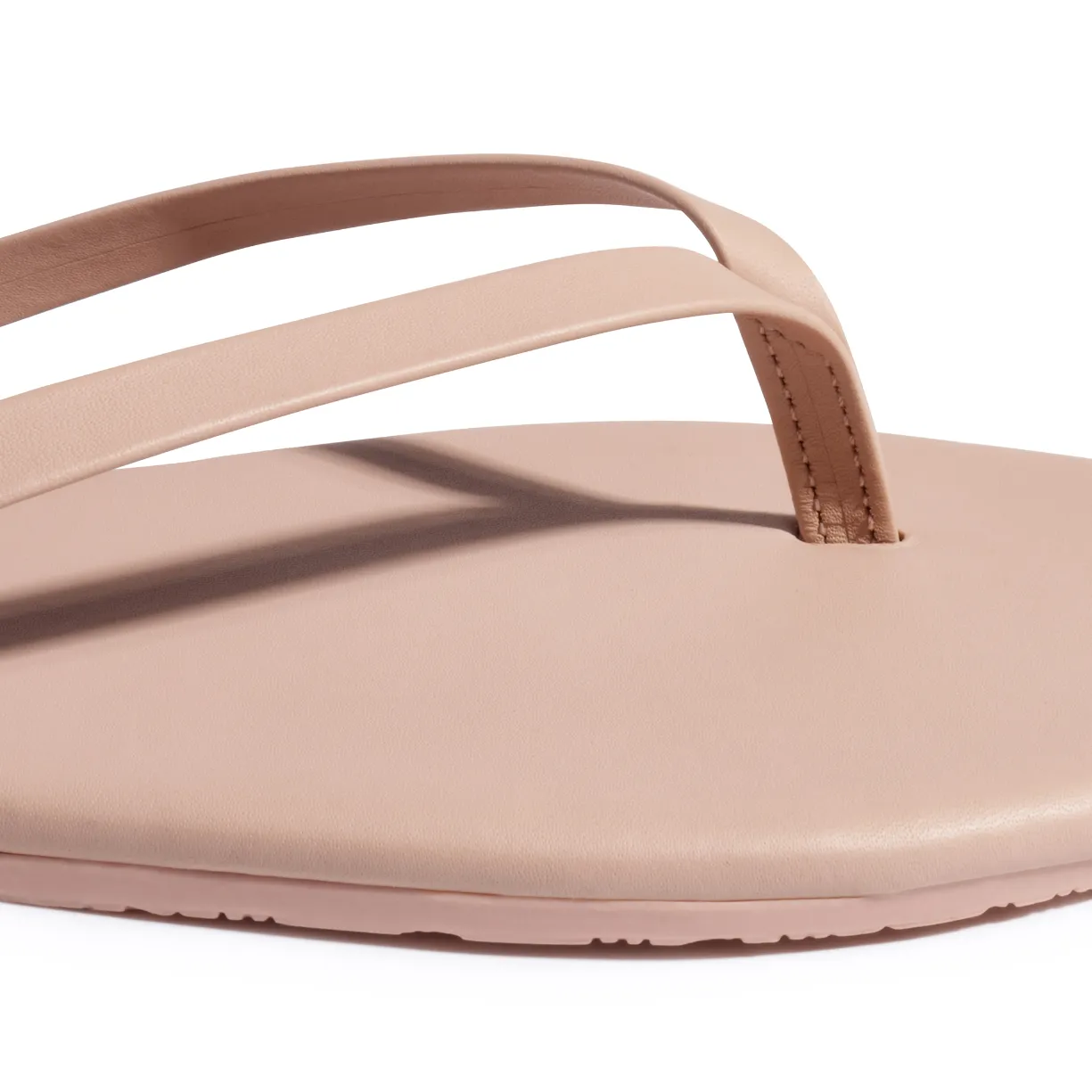 Tkees LILY pigments flip-flops from brazilian leather in Dusty Rose