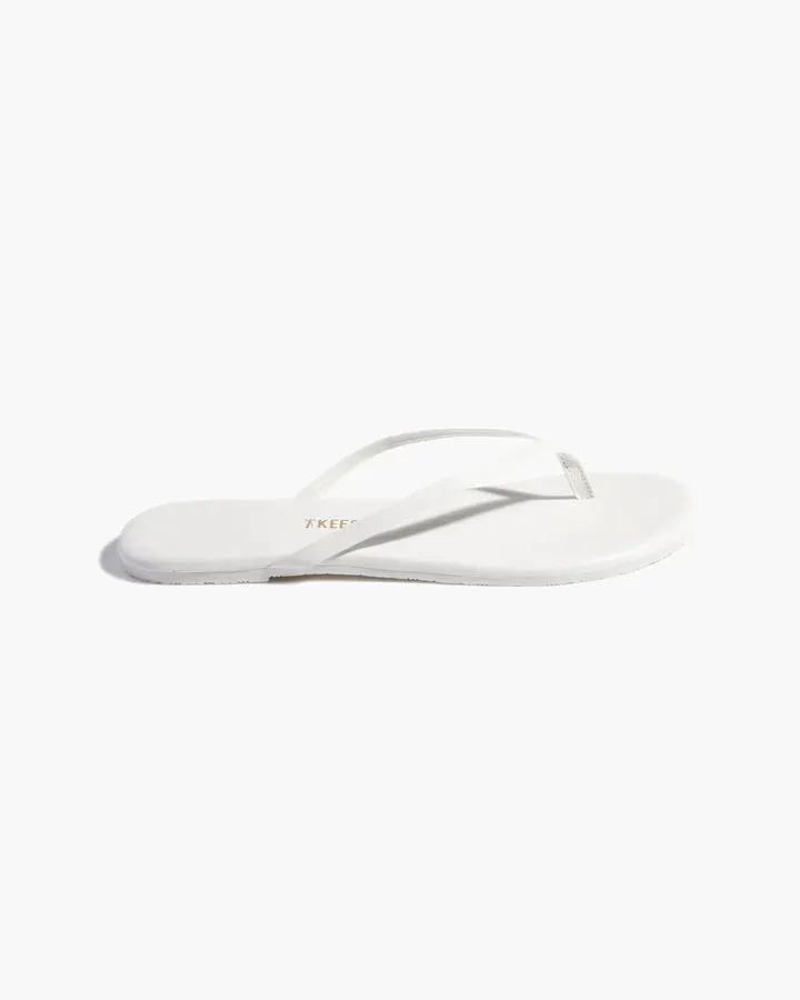 TKEES NUDE WHITE FLIP FLOP