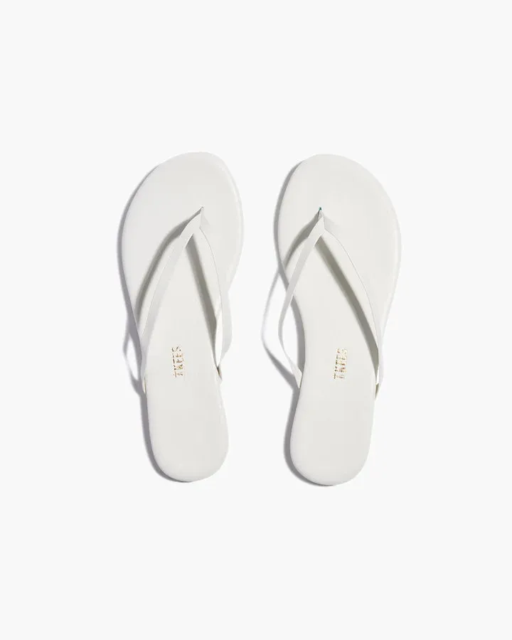 TKEES NUDE WHITE FLIP FLOP