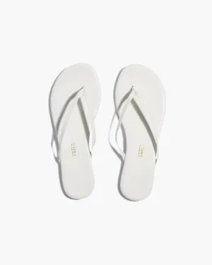 TKEES NUDE WHITE FLIP FLOP
